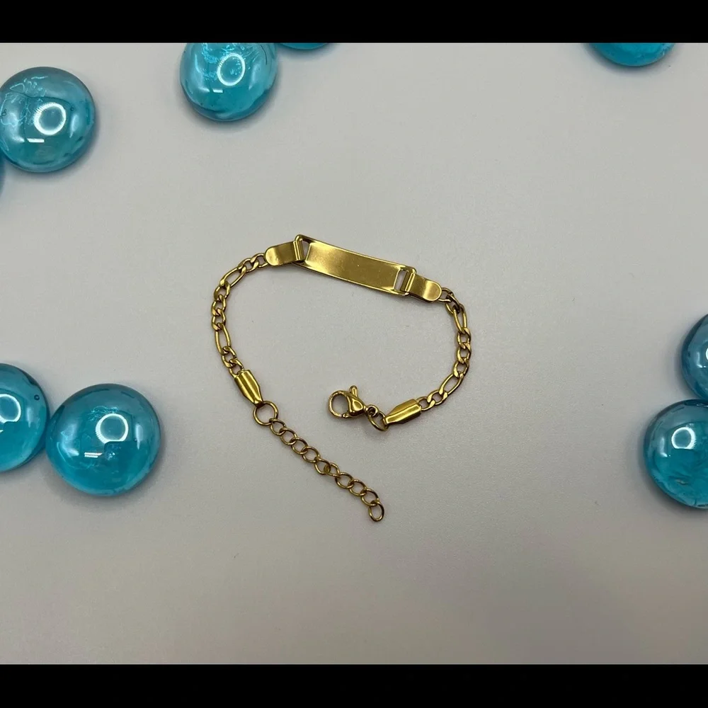 🆕 Baby / Toddler Bracelet 18k Gold Plated Anti Allergy / Tarnish Free /N… - Picture 4 of 14